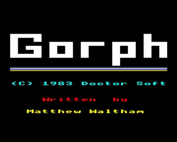 Gorph (1983)(Doctor)[GORPH] screen shot title